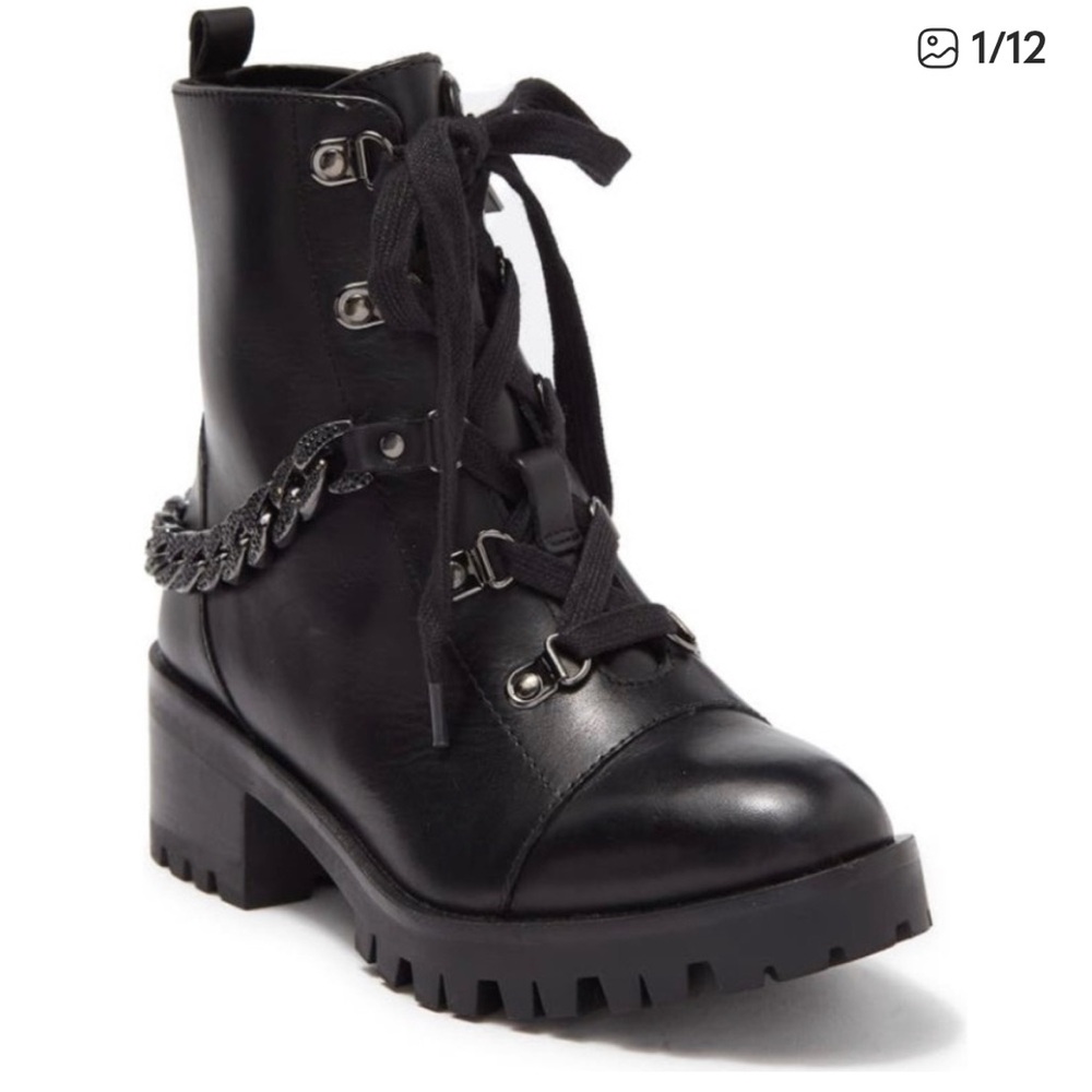 New Karl Lagerfeld Boots with Chain Detail